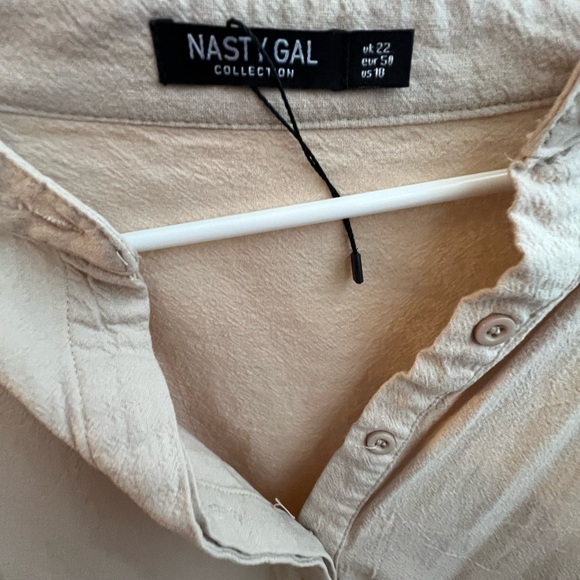 Nasty Hal Cream Rag oversized ruffle dress - Picture 2 of 4